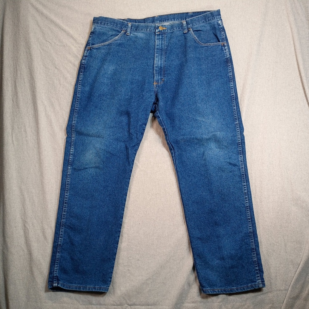 Wrangler Authentics Jeans Mens 42x30 Blue Relaxed Fit Straight Leg Casual Cowboy